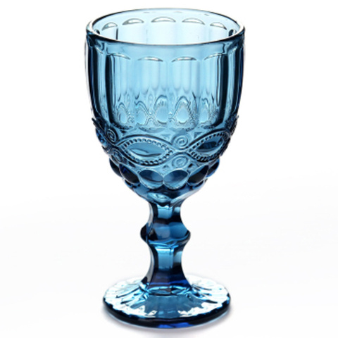 Copas de copa de vino Retro Vintage alivio copa de vino tinto 300 ml grabado en relieve jugo vasos para beber champán copas surtidas ► Foto 1/6