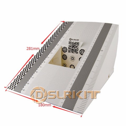 DSLRKIT 2 uds Alineación de calibración de enfoque de lente AF Micro regla de ajuste tarjeta plegable tamaño: L ► Foto 1/3