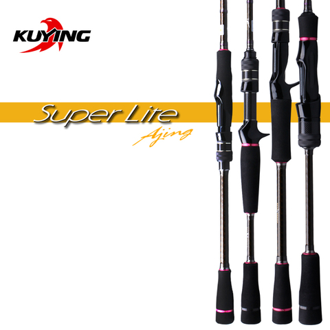 KUYING-caña de pescar SUPERLITE Ajing de fundición giratoria, 2,28 m, 7 '6 