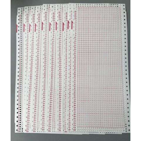 Tarjeta de punzón en blanco para máquina de tejer Brother Singer, 24 puntadas, 10 Uds., HG7713 ► Foto 1/6