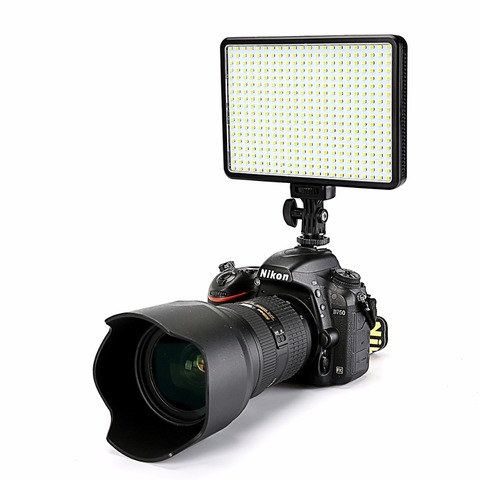 30W 5600K/3200K en cámara 396 bombillas LED, lámpara de luz de vídeo, iluminación fotográfica regulable para cámara Canon, Nikon, Pentax, DSLR ► Foto 1/5