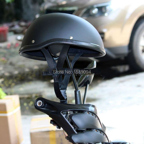 2016 FRP medio moto rcycle casco Vintage Cruiser medio casco moto alemán moto rcycle medio negro ► Foto 1/1