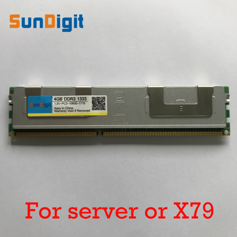 Para Hynix DDR3 2 GB 4 GB 8 GB 16 GB 32 GB 64 GB DDR3 1333 MHz PC3-10600R 2Rx4 ECC REG RDIMM RAM DDR 3 1333 sólo para la memoria del servidor garantía de por vida ► Foto 1/6