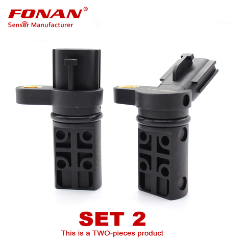 Conjunto de 2 árbol de levas Sensor de posición de cigüeñal izquierdo y derecho para Nissan Teana Nissan 2,3, 3,5, 2003/10-2008/06 VQ23DE VQ35DE ► Foto 1/5