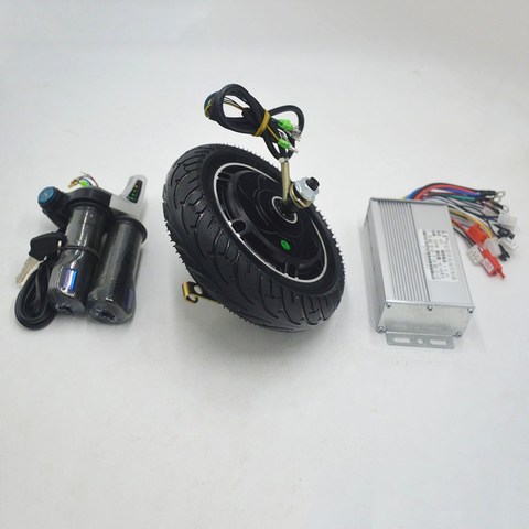 36V 48V 350W equipo para patinete eléctrico 8 pulgadas motor rueda sin escobillas acelerador del regulador para Scooter Eléctrico silla de ruedas Accesorios ► Foto 1/6