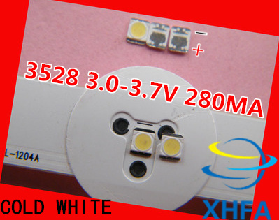 100 piezas para LG de alta potencia 2835 SMD LED diodos televisión Super brillante Diodo SMD 1210 LED 3528 1 W 100LM genial de la televisión en blanco de fondo ► Foto 1/6