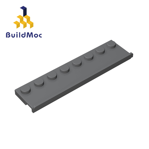 BuildMOC-piezas de bloques de construcción compatibles, 30586, 1x8, LOGO, Cre educativo ► Foto 1/5