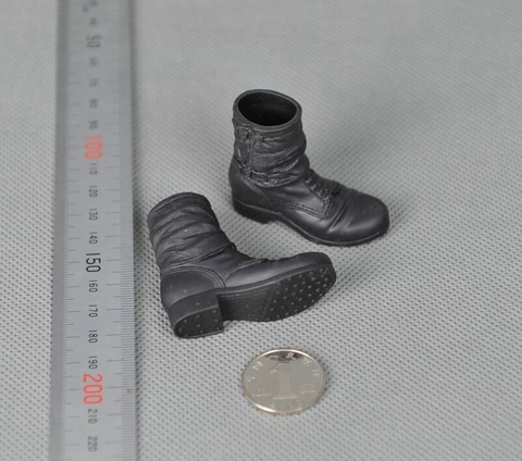 Modelo de botas de malla negra para soldado, modelo de botas de 12 pulgadas, accesorios de figuras de acción, 1/6 ► Foto 1/1