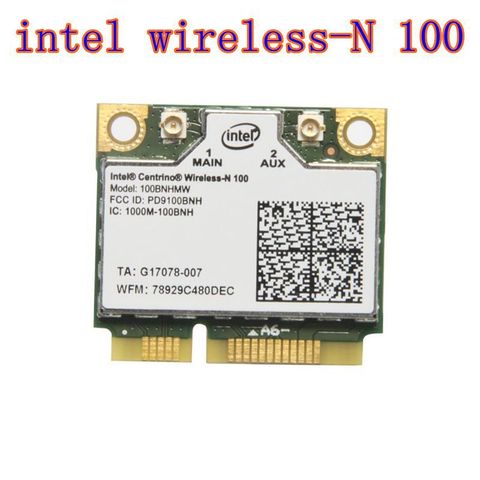 Intel Centrino wireless-n 100 100 bnhmw 802.11b/G/N 150 Mbps mini PCIe tarjeta inalámbrica ► Foto 1/2