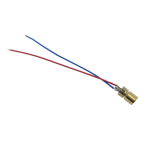 Mini puntero láser de diodos, módulo de puntero de punto rojo, 3V/5V, 5mW, 650nm, cabezal de cobre, 1 Uds. ► Foto 1/5