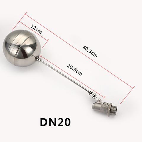DN20-Válvula de acero inoxidable con núcleo de torre de agua, varilla de válvula ajustable, nivel de líquido, llenado automático de agua ► Foto 1/4