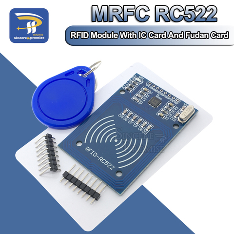 Módulo inalámbrico de antena RFID para Arduino IC KEY, lector SPI y escritor, tarjeta IC de proximidad, MFRC-522, RC-522, RC522, 13,56 Mhz ► Foto 1/6