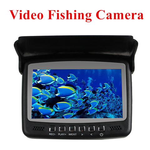 Cámara de vídeo para pesca en hielo subacuática HD 1000TVL, visión nocturna IR, kit de cámara de monitor de 4,3 pulgadas, buscador de peces de vídeo Visible ► Foto 1/6