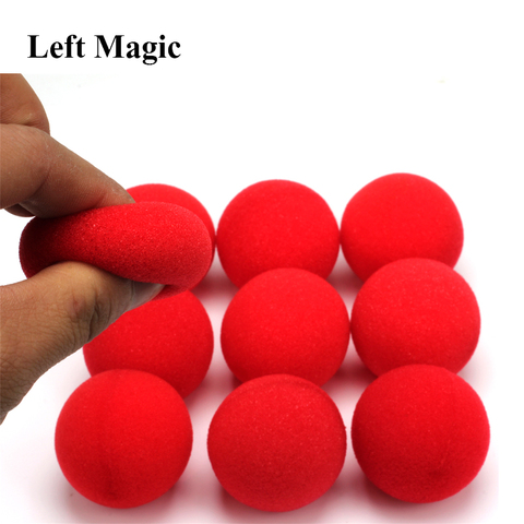 Bola de esponja para dedos, 10 Uds., 4,5 cm, trucos de magia, ilusión de mago clásica, tarjeta de primer plano para escenario, accesorios de magia, E3132 ► Foto 1/6