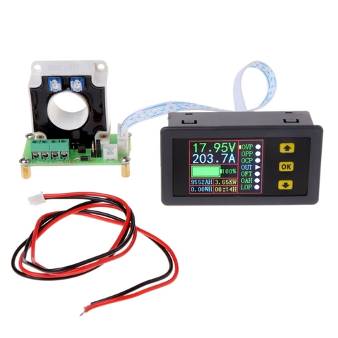 Multímetro Digital DC 0-90V 0-100A, voltímetro, amperímetro, Monitor de potencia, Sensor ► Foto 1/6