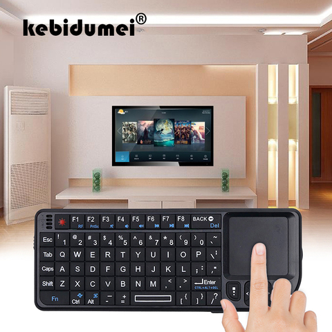 Kebidumei-teclado inalámbrico de alta calidad 2,4G RF, teclado 3 en 1, con panel táctil, ratón para PC, Notebook, dispositivo de TV inteligente ► Foto 1/6