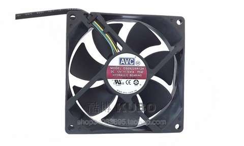 AVC-ventilador de enfriamiento para CPU DS09225R12H, Original, 12V, 0.41A, 9025, 92MM, 90MM, 90x90x25mm, 92x92x25mm, PWM, 4 pines ► Foto 1/5