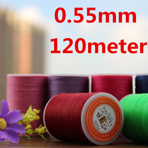 YL055 0,55mm hilo encerado cuerda para costura de cuero cuerda de hilo de cuero ► Foto 1/3