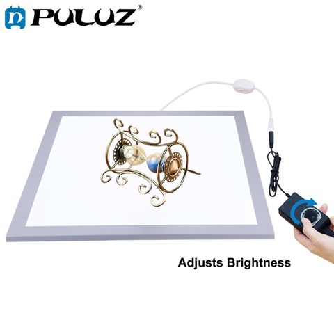 PULUZ 1200LM 15/15in/38x38 cm LED fotografía luz de fondo sin sombras Panel de lámpara regulable para 40 caja de tienda de sesión de estudio fotográfico cm ► Foto 1/6