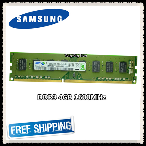 Samsung escritorio memoria DDR3 4GB 8GB 1600MHz 4G PC3-12800U de la PC de la computadora RAM 1600 de 12800 ► Foto 1/3