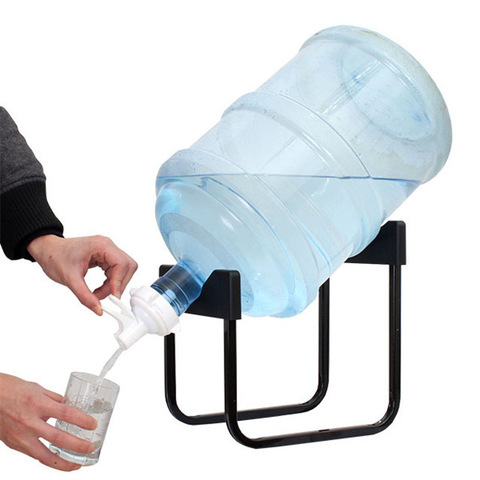 Dispensador de agua con soporte desmontable, dispensador de agua con prensa manual, cubo para beber, agua Mineral pura, estante plegable ► Foto 1/1