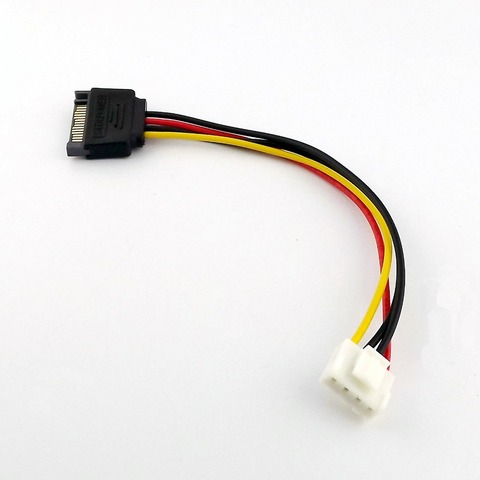 1x SATA 15Pin hombre pequeño 4 Pin Floppy FDD de alimentación hembra adaptador conector Cable de 20cm ► Foto 1/1