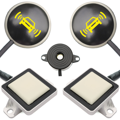 Sistema de detección de puntos ciegos del coche del vehículo BSD Sensor de Radar de microondas Chang carril LED luz de advertencia zumbador alarma Conducción Segura ► Foto 1/6