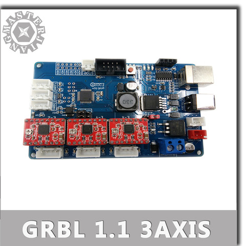 Máquina de grabado CNC GRBL 1,1 XYZ Offline/GRBL 0,9 Puerto USB Control de 3 ejes de control de máquina de grabado láser junta de control ► Foto 1/1