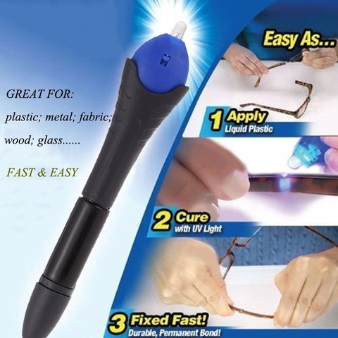 5 segundos Fix UV Light Repair pegamento herramienta pluma Dip Kit compuesto de soldadura superalimentado líquido plástico compuesto de soldadura ► Foto 1/6