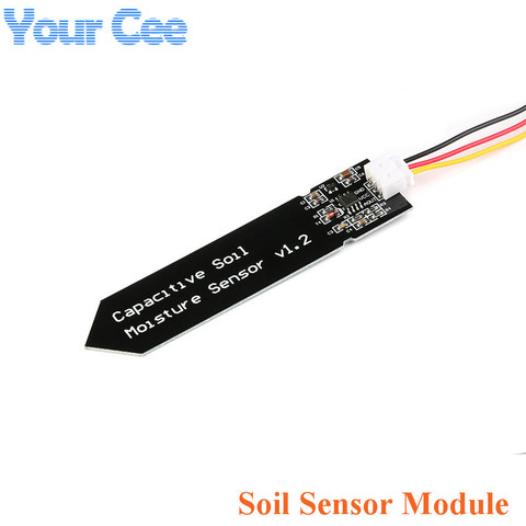 Módulo de Sensor capacitivo de humedad del suelo, no es fácil de corroer, cable de amplio voltaje 3,3 ~ 5,5 V, resistente a la corrosión con gravedad para Arduino ► Foto 1/6
