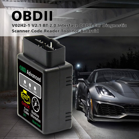 OBD2 HH OBD ELM327 V1.5 Bluetooth OBD2 puede autobús comprobar para motor de coche herramienta de escáner de diagnóstico para automóvil adaptador de interfaz para PC Android ► Foto 1/6