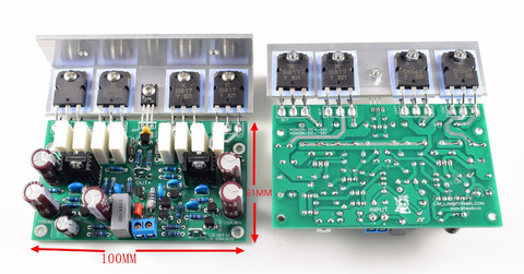 LJM-Audio Hi-end L20 200W 8R Audio Stero placa amplificadora de potencia con ángulo de aluminio (placa amplificadora ensamblada, incluye 2 bobards) ► Foto 1/5