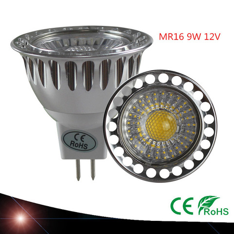 Focos LED MR16 de alta calidad, lámpara de techo regulable, 9W, 12 V, emisor de Navidad, blanco frío y cálido, novedad ► Foto 1/3
