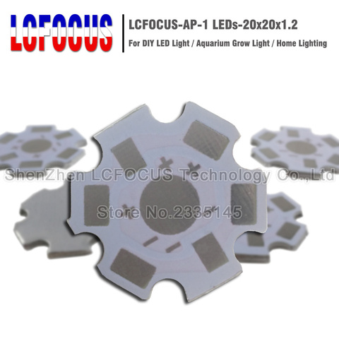 Placa Base de disipador de calor de aluminio, PCB de estrella de 20mm, 1W, 3W, 5 W, bricolaje, para cuentas de luz LED de alta potencia de 1, 3 y 5 W ► Foto 1/6