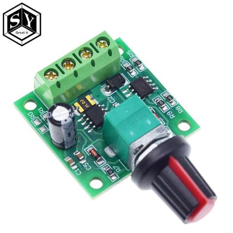 Nuevo DC 1,8 V 3V 5V 6V 12V 12V 2A PWM controlador de velocidad del Motor de bajo voltaje controlador de velocidad del Motor PWM 0 ~ 100% ajustable Módulo regulador ► Foto 1/6