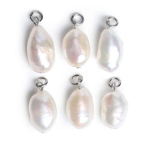 Abalorio de perlas naturales de acero inoxidable, fabricación de joyería, pulsera, cuentas, collar, accesorios DIY ► Foto 1/3