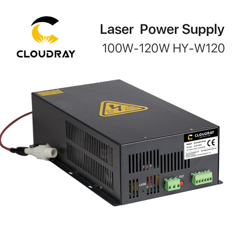 Cloudray 100-120 W CO2 alimentación láser para CO2 grabado láser máquina de corte HY-W120 T/Serie W ► Foto 1/6