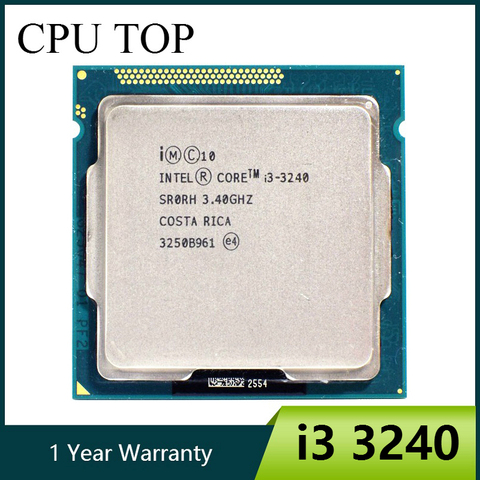 Procesador Intel i3 3240 Dual Core 3,4 GHz LGA 1155 3MB Cache CPU ► Foto 1/2
