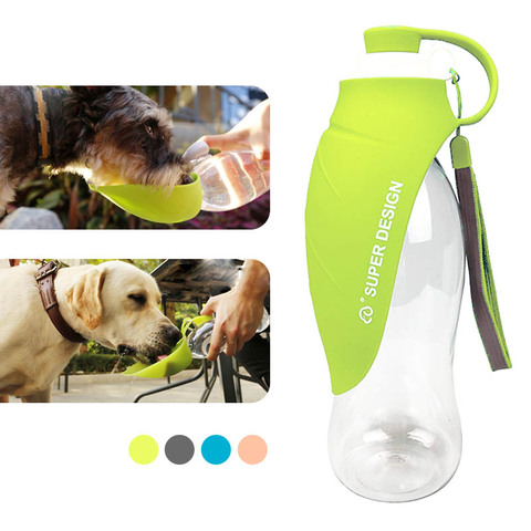 Botella de agua plegable para mascotas, cuenco de silicona portátil, dosificador de agua para perro, alimentador de viaje, cuenco para gato mascota, 580Ml ► Foto 1/6