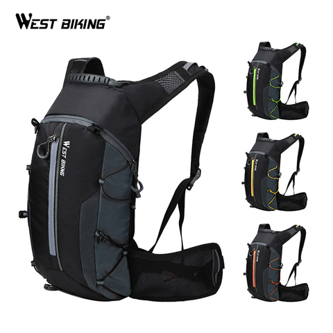 WEST ciclismo bicicleta bolsa impermeable de deportes al aire libre 10L portátil plegable ciclismo bolsa de agua mochila de senderismo escalada bicicleta mochila ► Foto 1/6