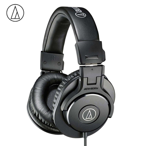 Auriculares con Monitor profesional ATH-M30x, audífonos sobre la oreja dinámicos de espalda cerrada, plegables HiFi, tecnología Audio Original ► Foto 1/6