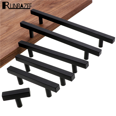 RUNBAZEF-tiradores para armario, manijas cuadradas modernas en T para cocina, baño, armario, cajón, Hardware ► Foto 1/6