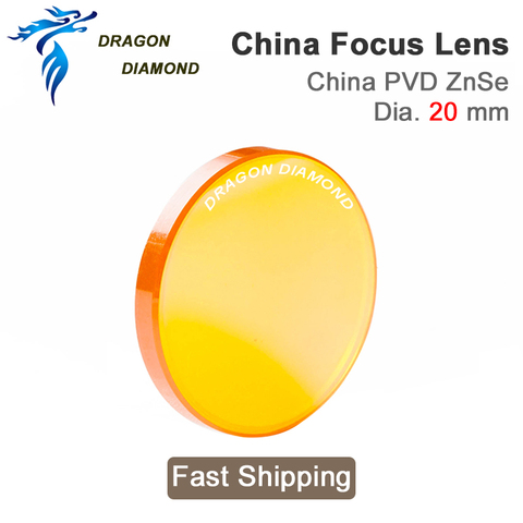 Lente de enfoque de China CO2 ZnSe grabador láser, diámetro de 20mm, FL38.1, 50,8, 63,5, 101,6, 1,5-4 