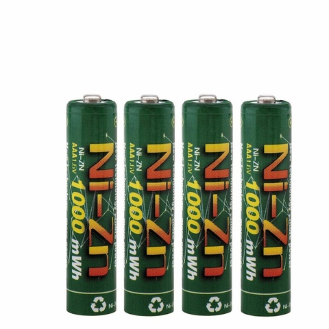 4 unids/lote Ni-Zn 1,5 V 1,6 v 1000mWh aaa batería recargable ► Foto 1/2
