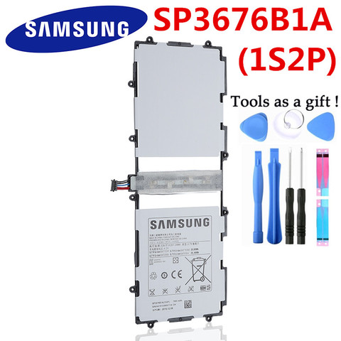 SAMSUNG-batería de repuesto Original para Galaxy Tab Note 10,1 N8000 N8010 N8020 P7510 P7500, 7000mAh, para Samsung SP3676B1A ► Foto 1/4