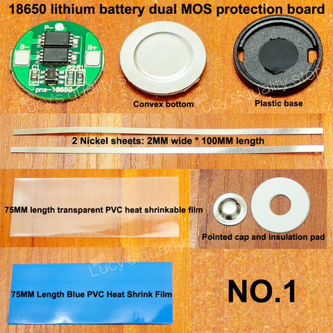 10 juegos/lote 18650 batería de litio universal dual MOS tablero de protección 4,2 V anti-sobrecarga sobre la descarga ► Foto 1/4