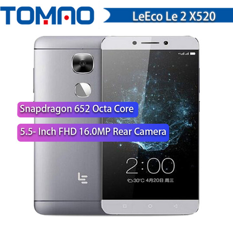 ¡Venta! 100% Original Letv LeEco Le 2X520 Snapdragon 652 Octa Core teléfono móvil 5,5 