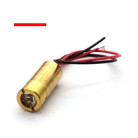 Cabezal láser 650nm, 9mm, 3V, 50mW, módulo de diodo láser cruzado, cabezal de cobre rojo ► Foto 1/4