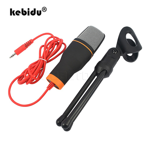 Kebidu-Micrófono estéreo con cable para estudio, condensador de sonido, Podcast, con Clip para chatear, cantar, Karaoke, PC, portátil, SF-666 ► Foto 1/6