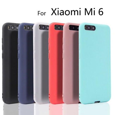 Funda de silicona blanda de TPU para Xiaomi Mi6 Mi 6, funda Ultra delgada de color sólido caramelo mate de 5,15 pulgadas ► Foto 1/6